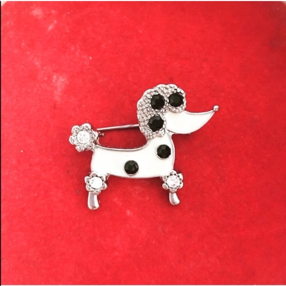 Mod Poodle Brooch